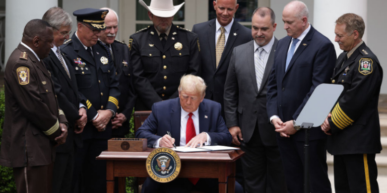 Donald Trump Signs Police Reform Order (Photo by Alex Wong Getty Images)