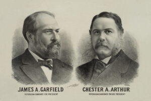 James A. Garfield Republican candidate for president - Chester A. Arthur Republican candidate for vice president (Photo by Buyenlarge/Getty Images)