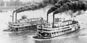 Mississippi River steamboat (Bettmann - Getty)