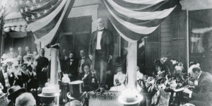 William McKinley , 1900. (Photo by PhotoQuestGetty Images)