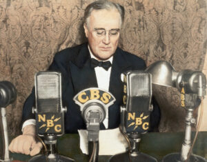 Franklin Roosevelt Delivers Radio Address