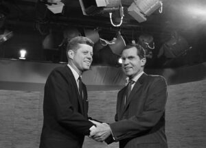 John F. Kennedy And Richard M. Nixon at Debate