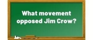 question - Jim Crow