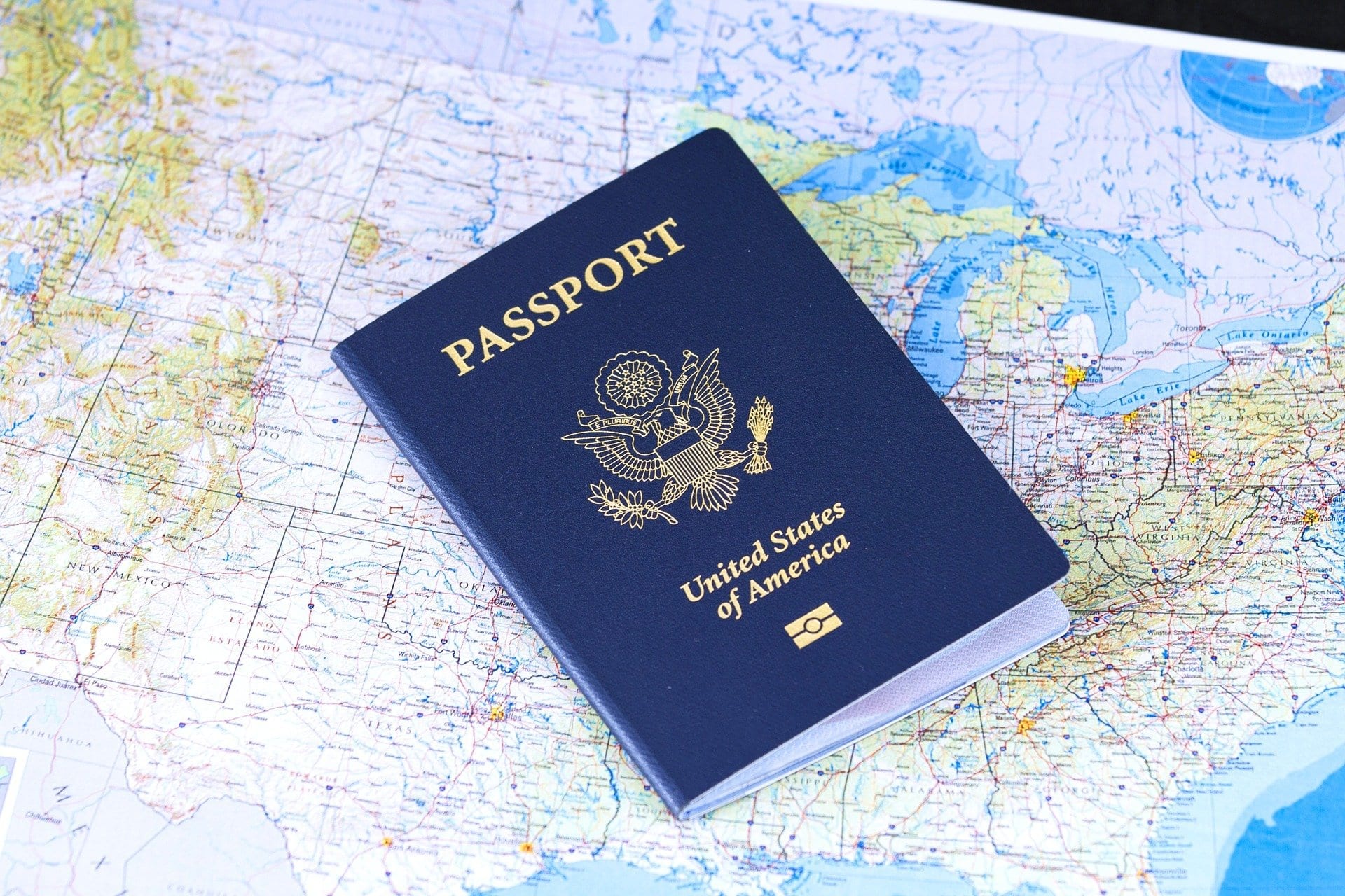 passport usa map