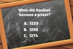 question - Aquinas become a priest