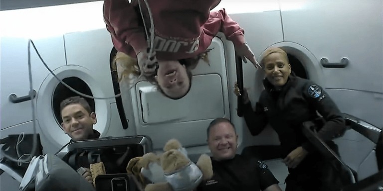 Inspiration4 Crew in Space credit spacex