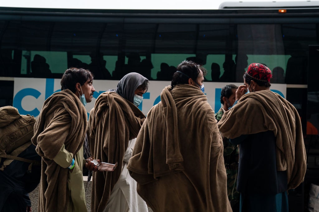 afghan refugees GettyImages-1234983743