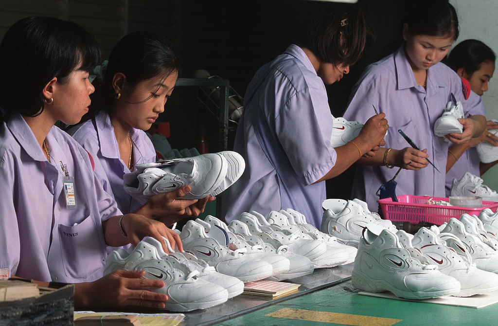 nike shoe factory GettyImages-175063992