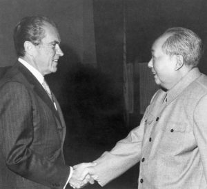 President Nixon and Mao Tse-Tung Shaking Hands
