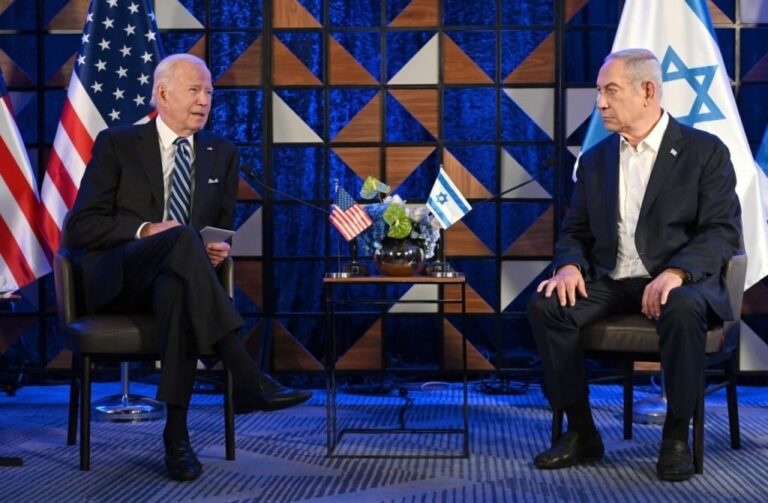 GettyImages-1730842344 President Joe Biden (L) and Prime Minister Benjamin Netanyahu (R )- presidents